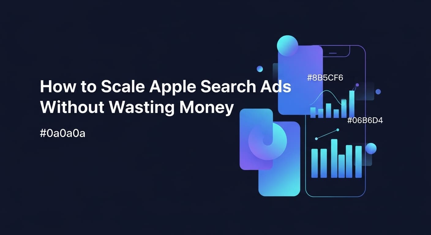 How to Scale Apple Search Ads Without Wasting Money
